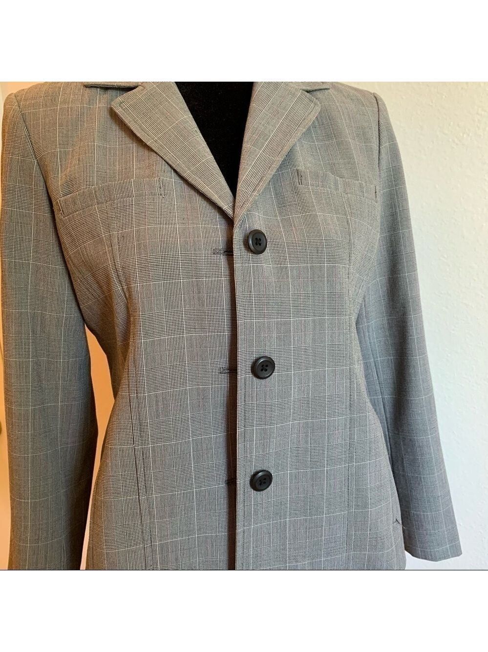 RAFAELLA Plaid Jacket Neutral Classic